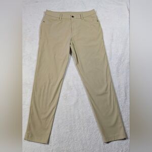 Lululemon Chino Pants Mens Size 30 Flat Front ABC Commission Olive Green